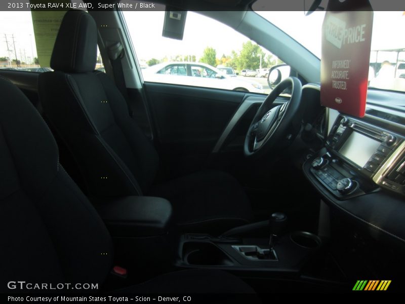 Super White / Black 2013 Toyota RAV4 XLE AWD