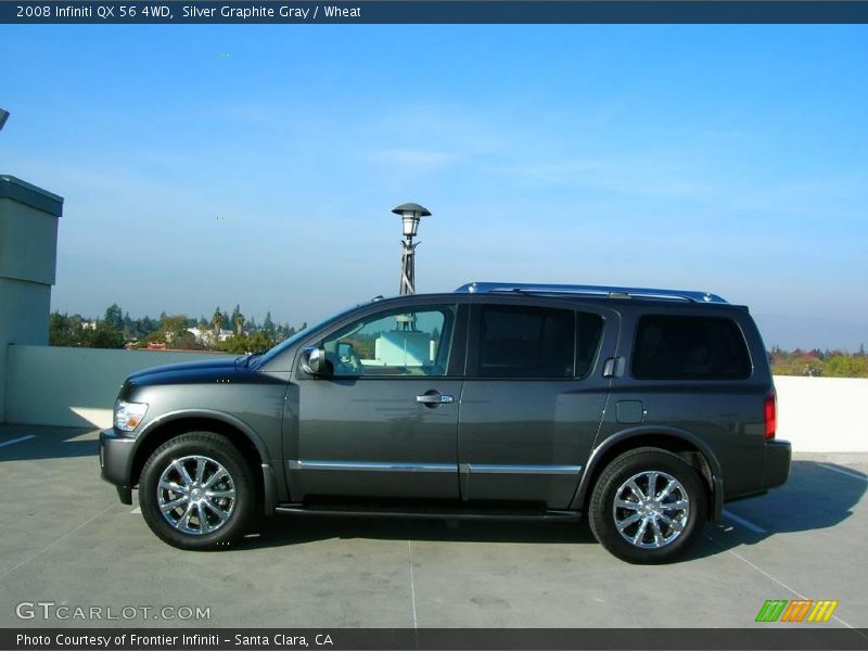 Silver Graphite Gray / Wheat 2008 Infiniti QX 56 4WD