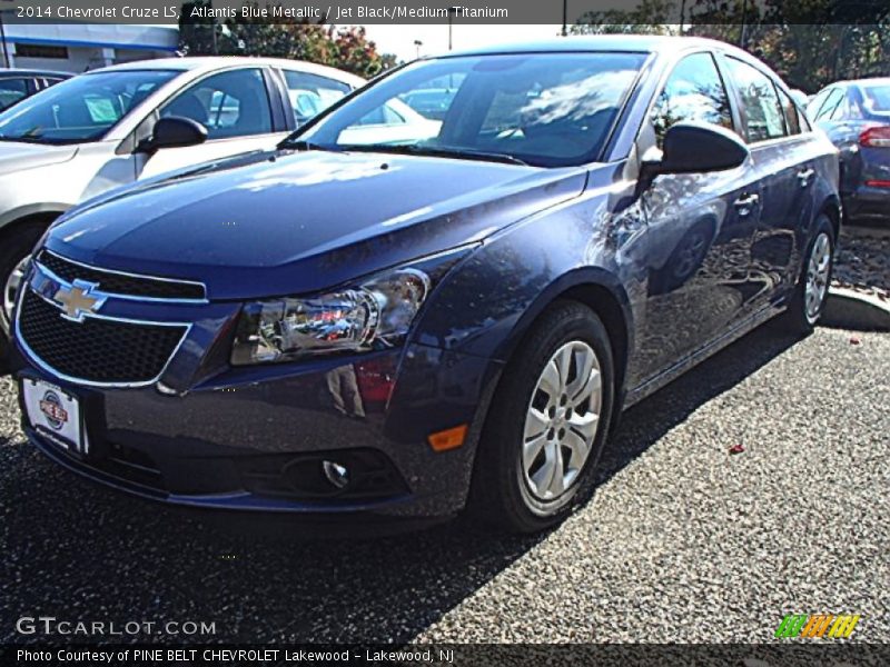 Atlantis Blue Metallic / Jet Black/Medium Titanium 2014 Chevrolet Cruze LS