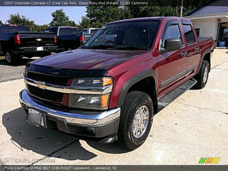 Deep Ruby Red Metallic / Light Cashmere 2007 Chevrolet Colorado LT Crew Cab 4x4