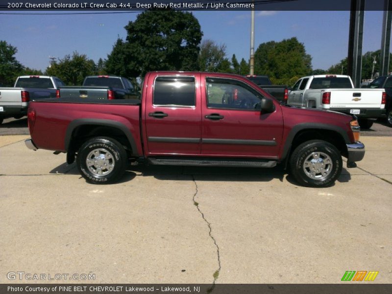 Deep Ruby Red Metallic / Light Cashmere 2007 Chevrolet Colorado LT Crew Cab 4x4