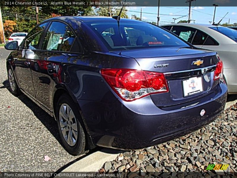 Atlantis Blue Metallic / Jet Black/Medium Titanium 2014 Chevrolet Cruze LS