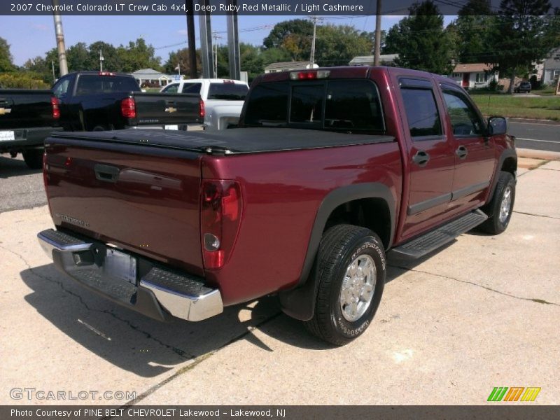 Deep Ruby Red Metallic / Light Cashmere 2007 Chevrolet Colorado LT Crew Cab 4x4