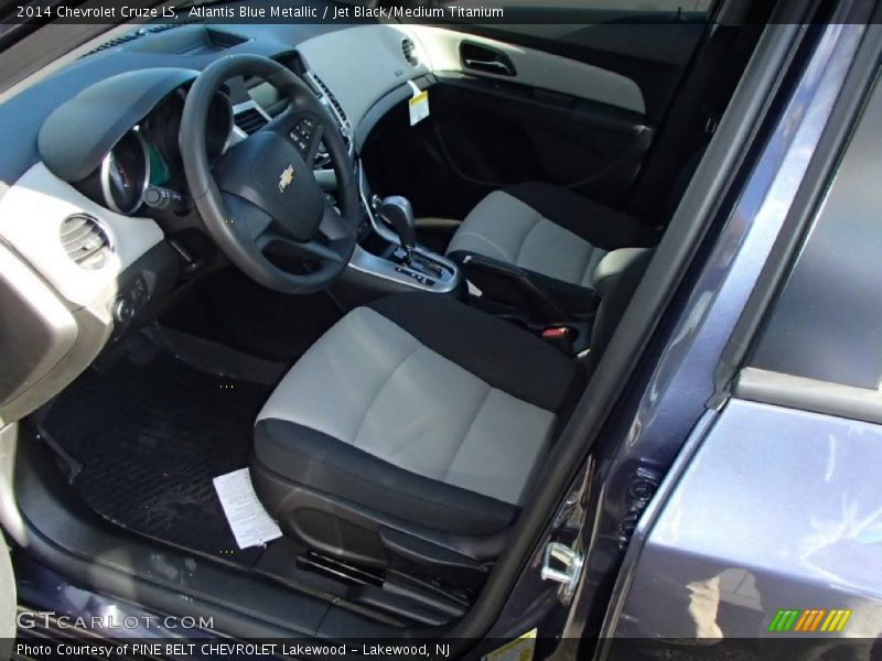 Atlantis Blue Metallic / Jet Black/Medium Titanium 2014 Chevrolet Cruze LS