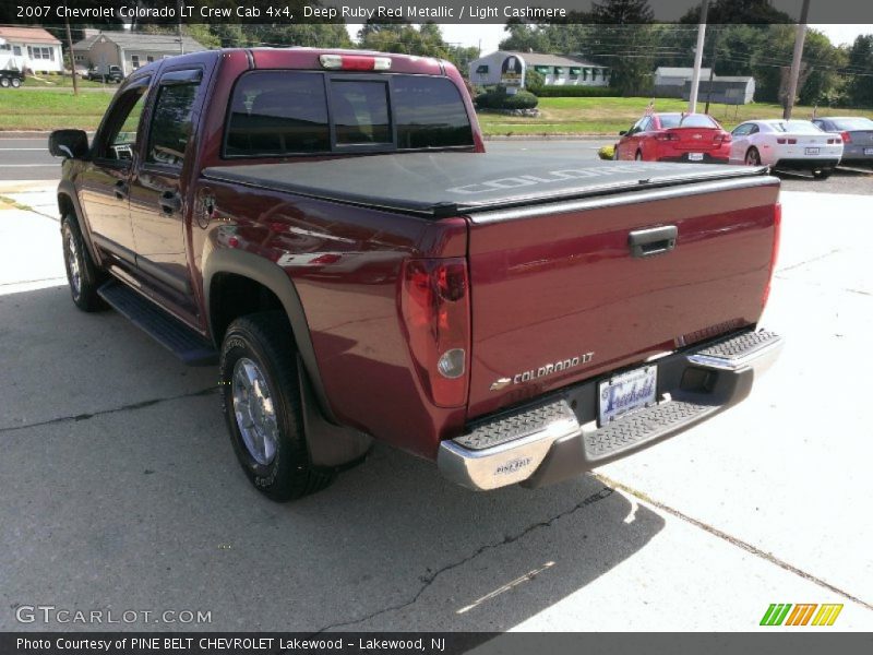 Deep Ruby Red Metallic / Light Cashmere 2007 Chevrolet Colorado LT Crew Cab 4x4