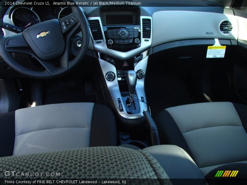 Atlantis Blue Metallic / Jet Black/Medium Titanium 2014 Chevrolet Cruze LS