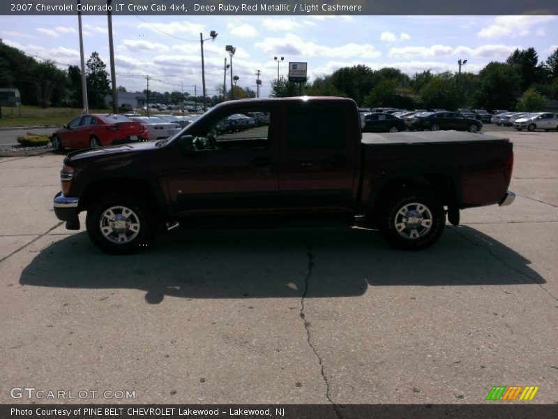 Deep Ruby Red Metallic / Light Cashmere 2007 Chevrolet Colorado LT Crew Cab 4x4