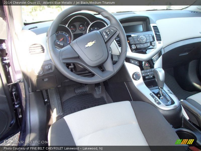 Atlantis Blue Metallic / Jet Black/Medium Titanium 2014 Chevrolet Cruze LS
