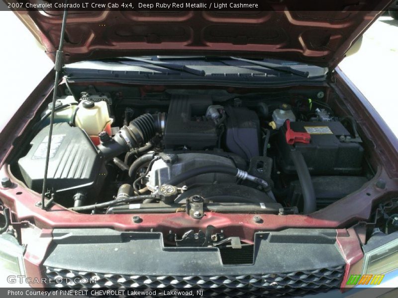 Deep Ruby Red Metallic / Light Cashmere 2007 Chevrolet Colorado LT Crew Cab 4x4