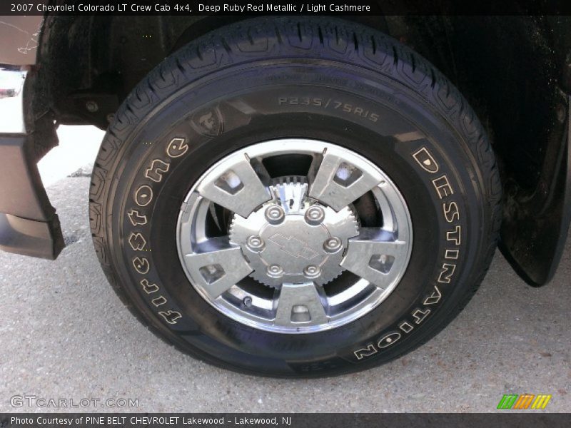 Deep Ruby Red Metallic / Light Cashmere 2007 Chevrolet Colorado LT Crew Cab 4x4