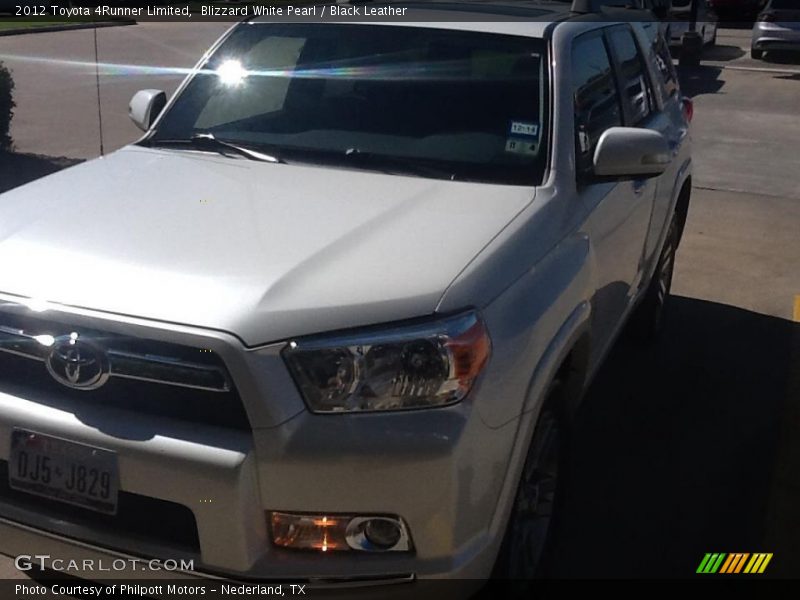 Blizzard White Pearl / Black Leather 2012 Toyota 4Runner Limited