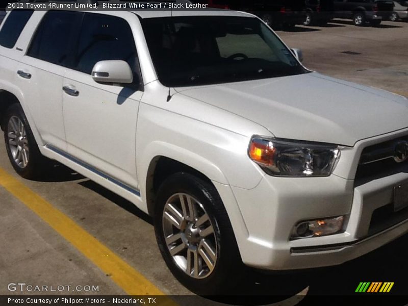 Blizzard White Pearl / Black Leather 2012 Toyota 4Runner Limited