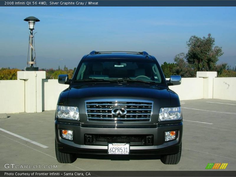 Silver Graphite Gray / Wheat 2008 Infiniti QX 56 4WD