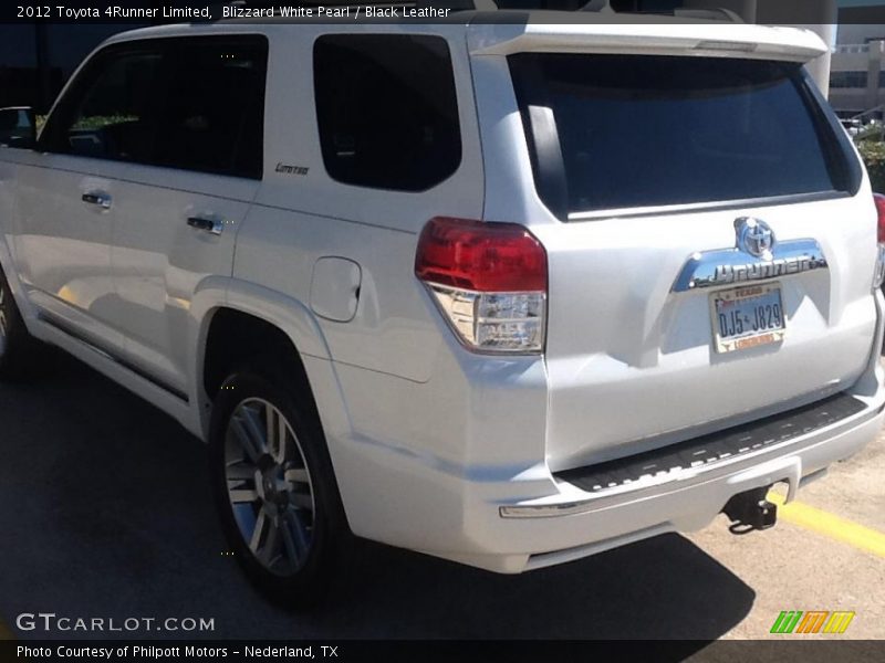 Blizzard White Pearl / Black Leather 2012 Toyota 4Runner Limited