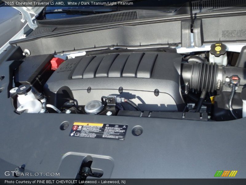White / Dark Titanium/Light Titanium 2015 Chevrolet Traverse LS AWD
