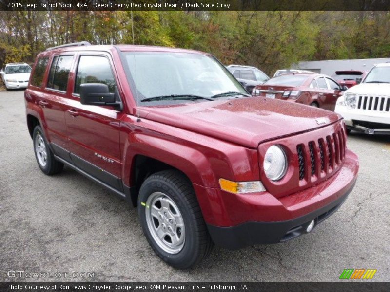 Deep Cherry Red Crystal Pearl / Dark Slate Gray 2015 Jeep Patriot Sport 4x4