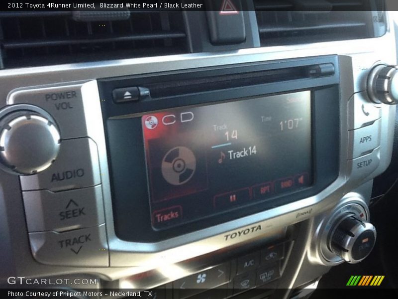 Blizzard White Pearl / Black Leather 2012 Toyota 4Runner Limited