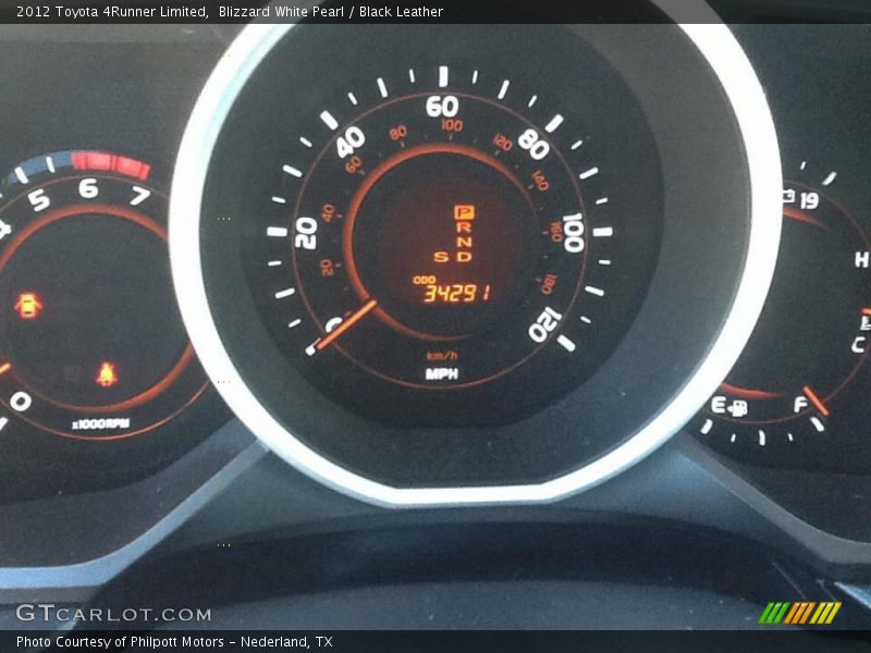 Blizzard White Pearl / Black Leather 2012 Toyota 4Runner Limited