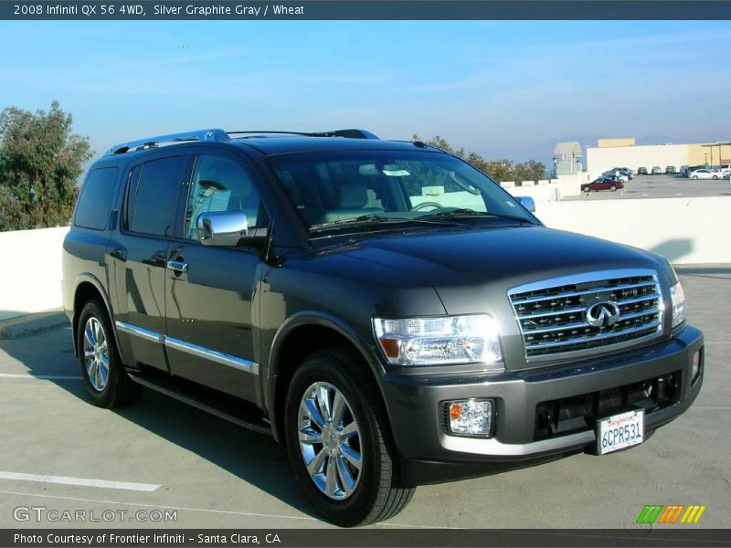 Silver Graphite Gray / Wheat 2008 Infiniti QX 56 4WD