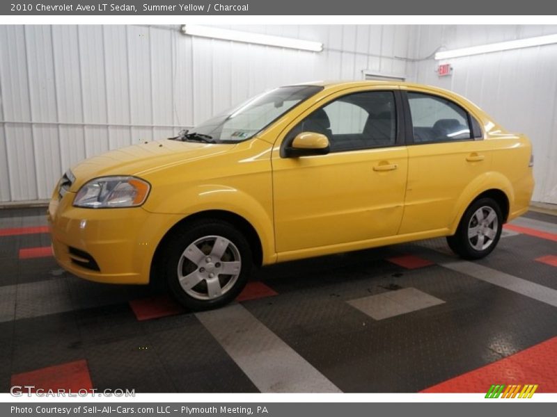 Summer Yellow / Charcoal 2010 Chevrolet Aveo LT Sedan