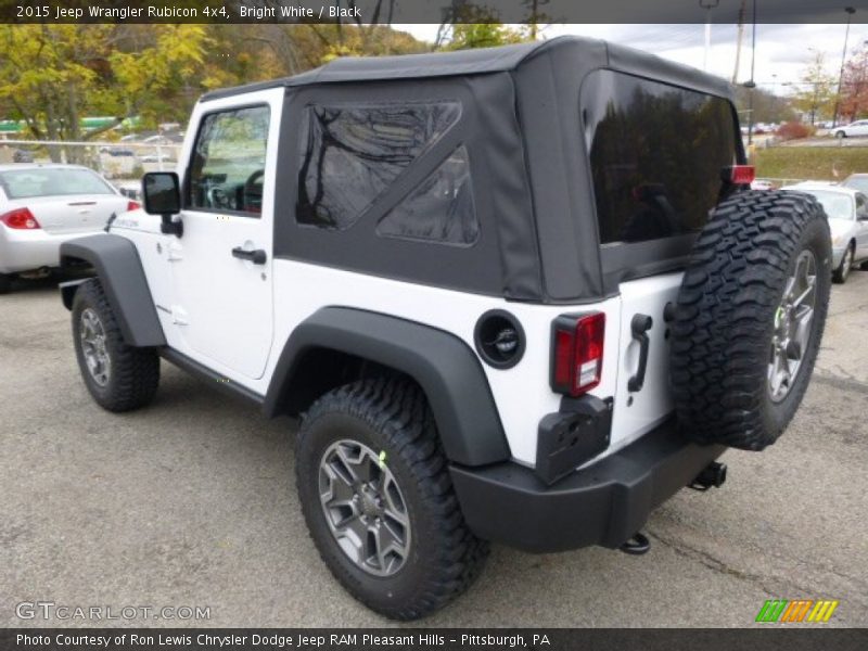 Bright White / Black 2015 Jeep Wrangler Rubicon 4x4
