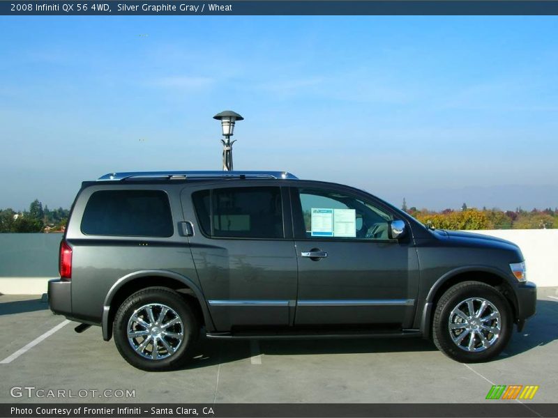 Silver Graphite Gray / Wheat 2008 Infiniti QX 56 4WD