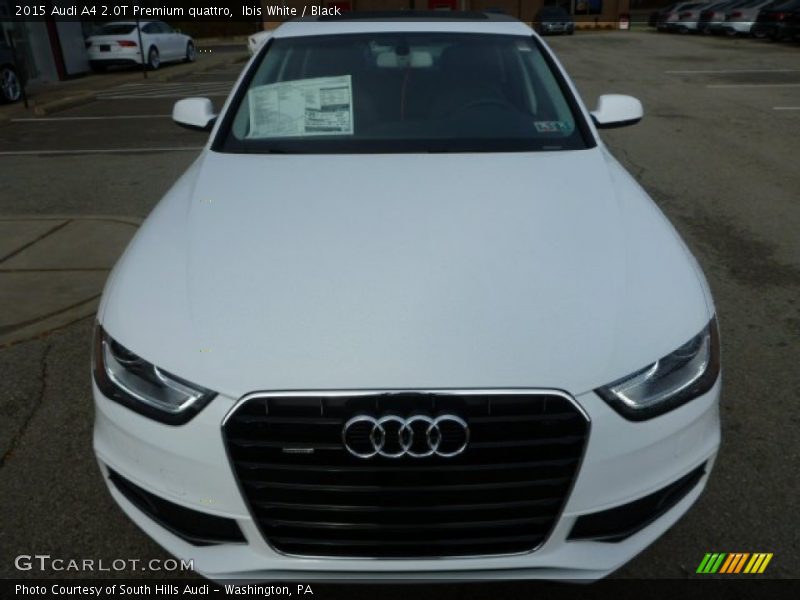 Ibis White / Black 2015 Audi A4 2.0T Premium quattro