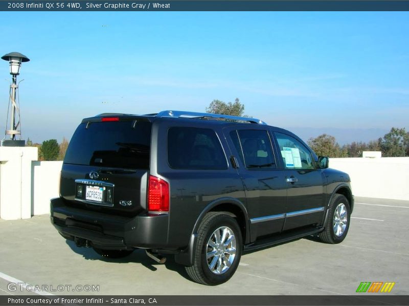 Silver Graphite Gray / Wheat 2008 Infiniti QX 56 4WD