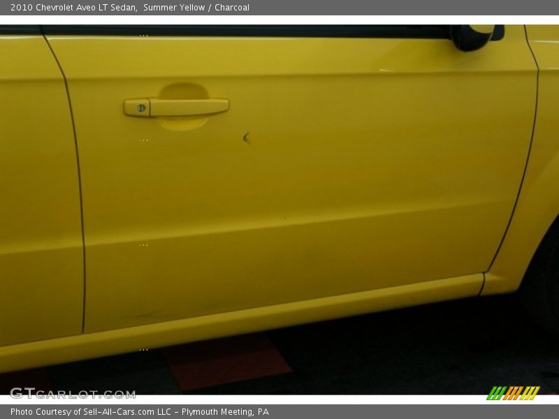 Summer Yellow / Charcoal 2010 Chevrolet Aveo LT Sedan