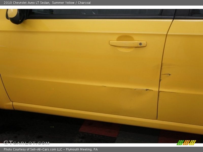 Summer Yellow / Charcoal 2010 Chevrolet Aveo LT Sedan