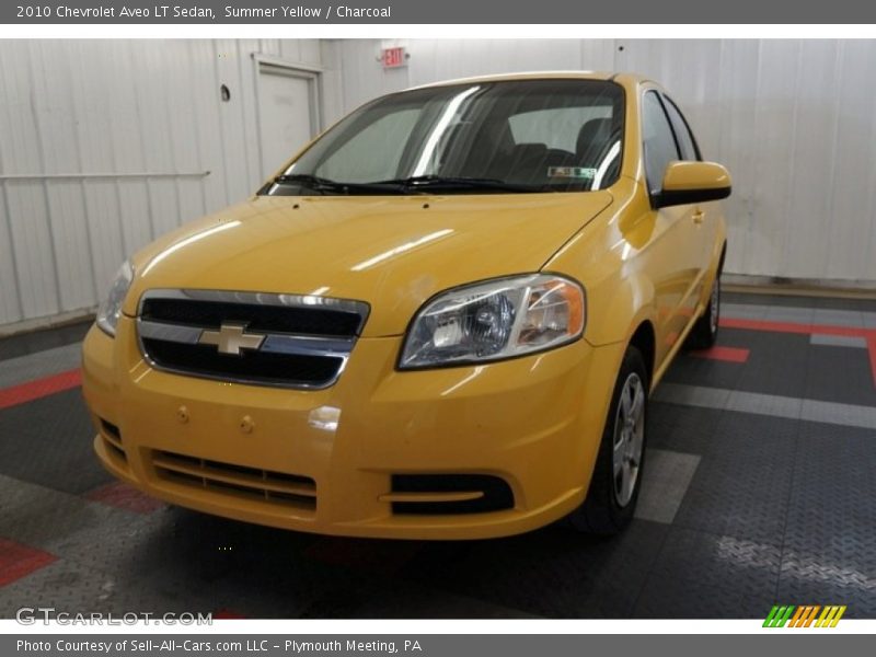 Summer Yellow / Charcoal 2010 Chevrolet Aveo LT Sedan