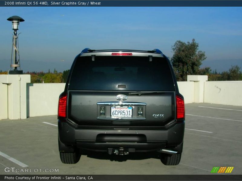 Silver Graphite Gray / Wheat 2008 Infiniti QX 56 4WD