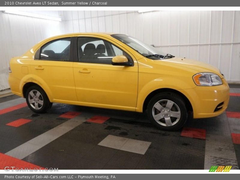 Summer Yellow / Charcoal 2010 Chevrolet Aveo LT Sedan