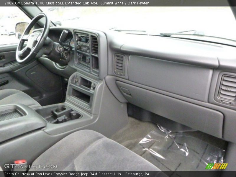 Summit White / Dark Pewter 2007 GMC Sierra 1500 Classic SLE Extended Cab 4x4