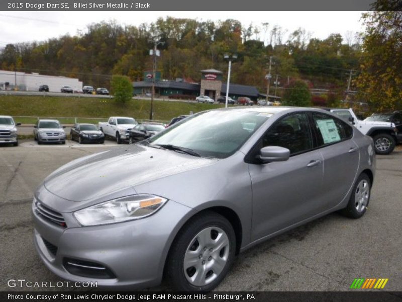 Billet Silver Metallic / Black 2015 Dodge Dart SE