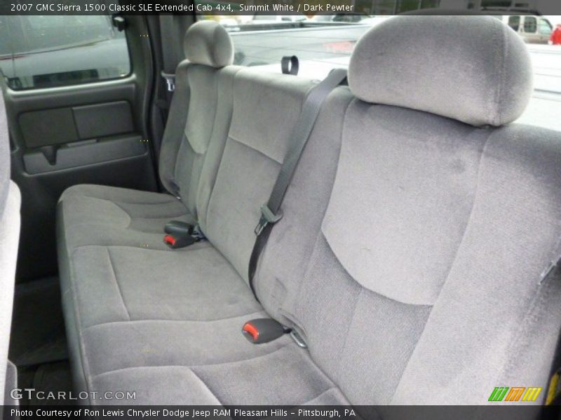 Summit White / Dark Pewter 2007 GMC Sierra 1500 Classic SLE Extended Cab 4x4