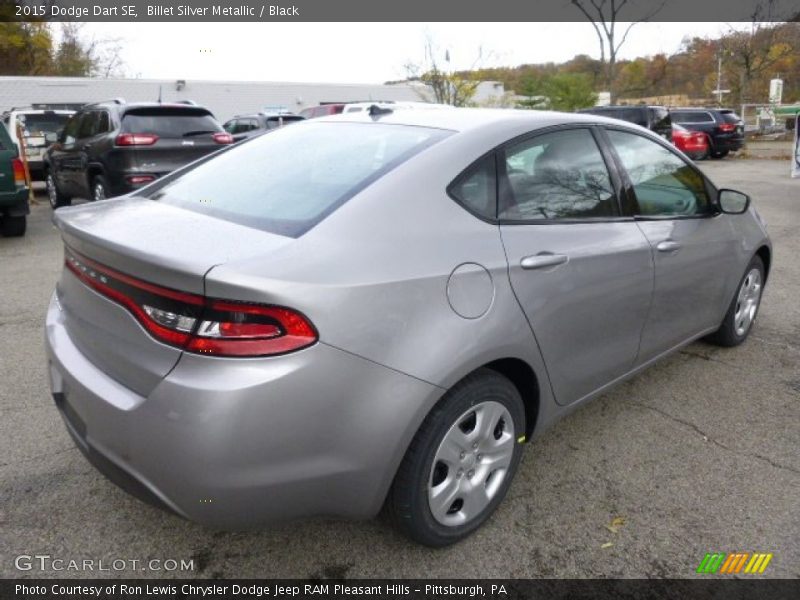 Billet Silver Metallic / Black 2015 Dodge Dart SE