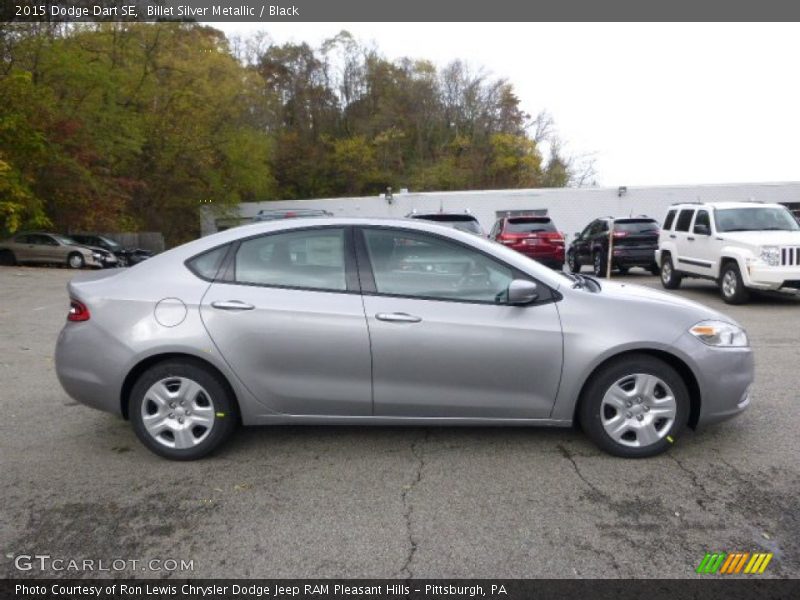 Billet Silver Metallic / Black 2015 Dodge Dart SE