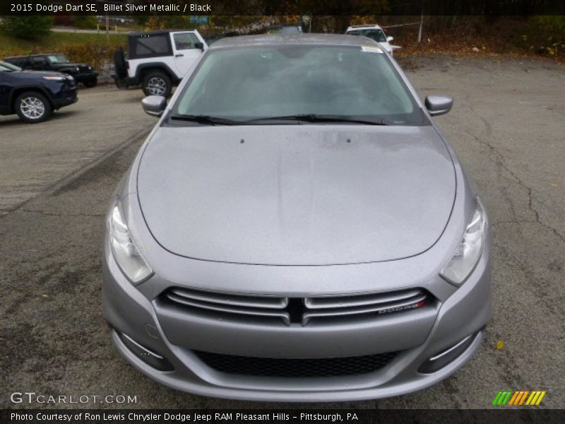 Billet Silver Metallic / Black 2015 Dodge Dart SE