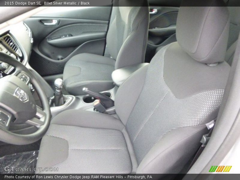 Billet Silver Metallic / Black 2015 Dodge Dart SE