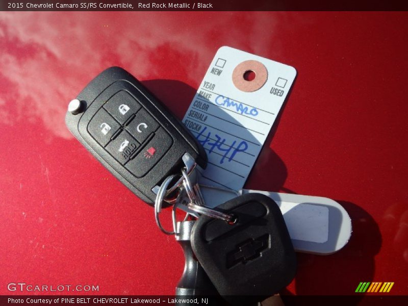 Red Rock Metallic / Black 2015 Chevrolet Camaro SS/RS Convertible
