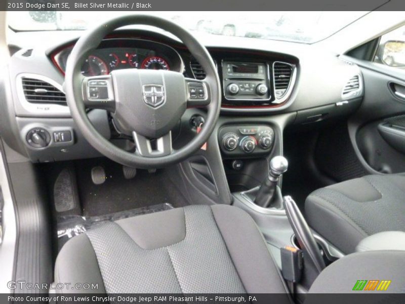 Billet Silver Metallic / Black 2015 Dodge Dart SE