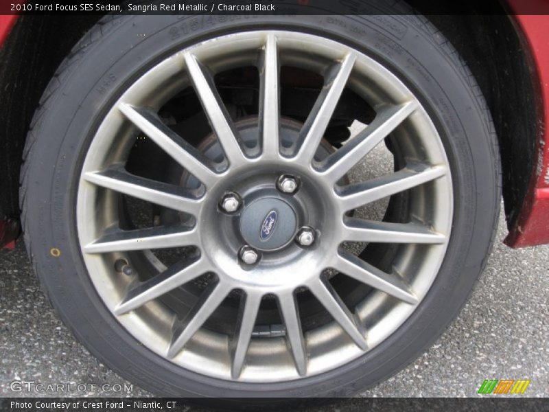 Sangria Red Metallic / Charcoal Black 2010 Ford Focus SES Sedan
