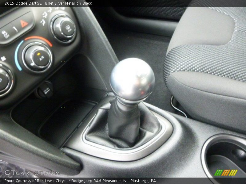 Billet Silver Metallic / Black 2015 Dodge Dart SE