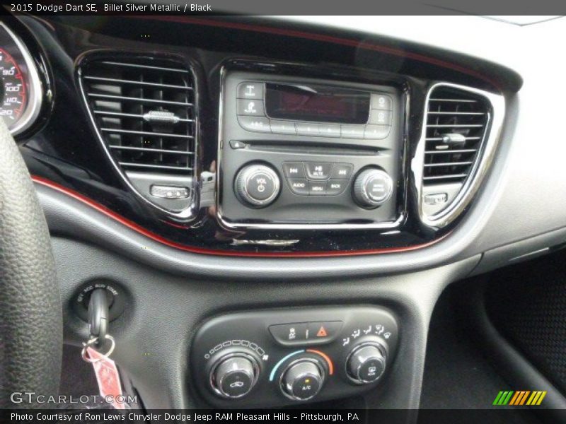 Billet Silver Metallic / Black 2015 Dodge Dart SE