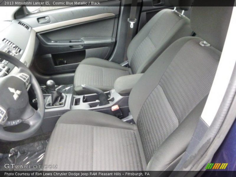 Cosmic Blue Metallic / Black 2013 Mitsubishi Lancer ES