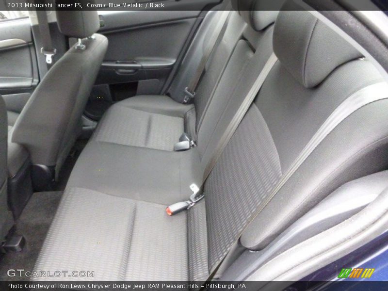 Cosmic Blue Metallic / Black 2013 Mitsubishi Lancer ES