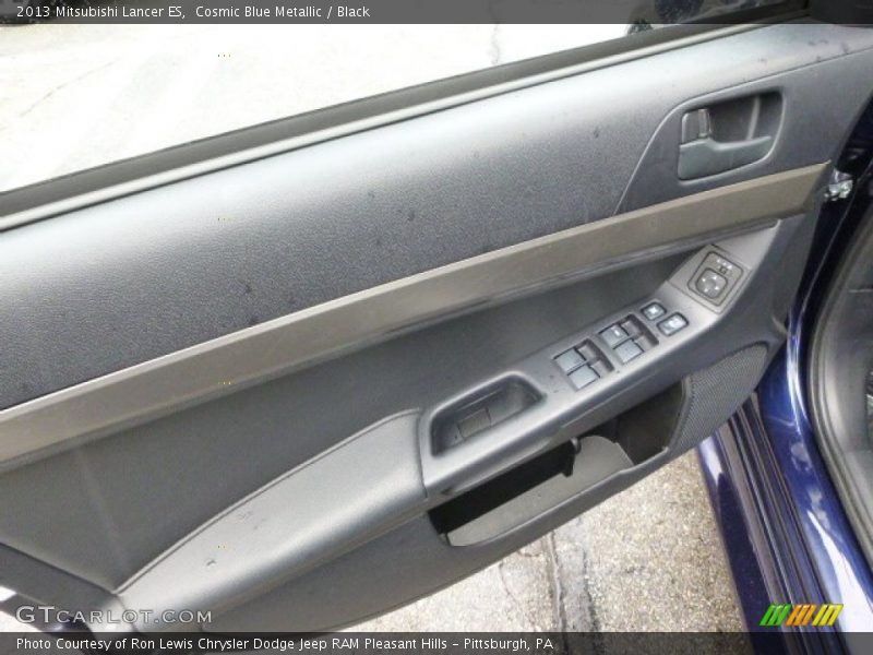 Cosmic Blue Metallic / Black 2013 Mitsubishi Lancer ES