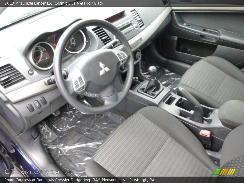 Cosmic Blue Metallic / Black 2013 Mitsubishi Lancer ES