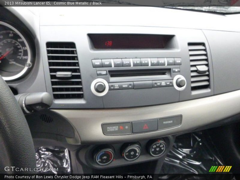 Cosmic Blue Metallic / Black 2013 Mitsubishi Lancer ES